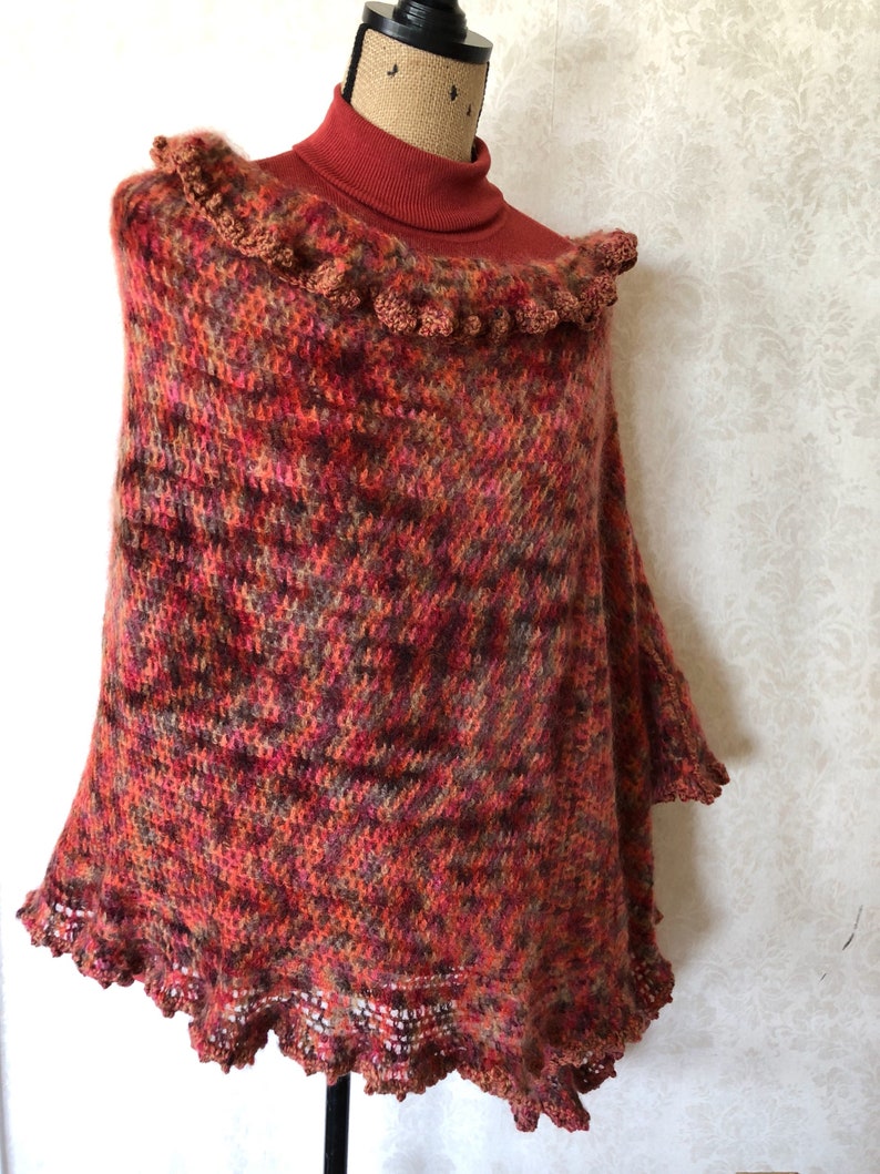 Crochet Lace Poncho Boho Chic Wrap Crochet Poncho Freeform Crochet Knit Wrap Lace Poncho Boho Crochet Shawl Boho Gypsy Shawl