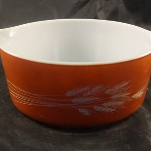 Pyrex AUTUMN HARVEST WHEAT Casserole Dish 475B