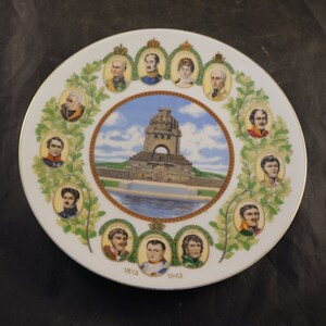 Patriotic Wars of Liberation 1813 Porcelain Plate 1913 Leipzig Battle Napoleon