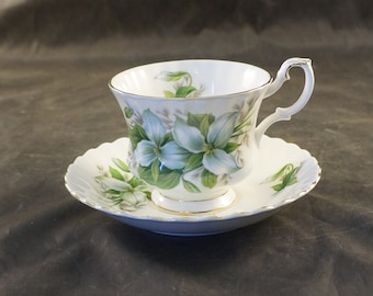 Royal Albert Fine Bone China Cup and Saucer Trillium