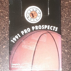 Cartes de basket-ball Star Picks 1991 Pro Prospects toujours scellées en usine