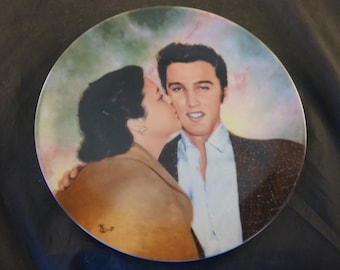 Elvis and Gladys Plate 5 from Elvis Presley Looking at the Legend Delphi Plate