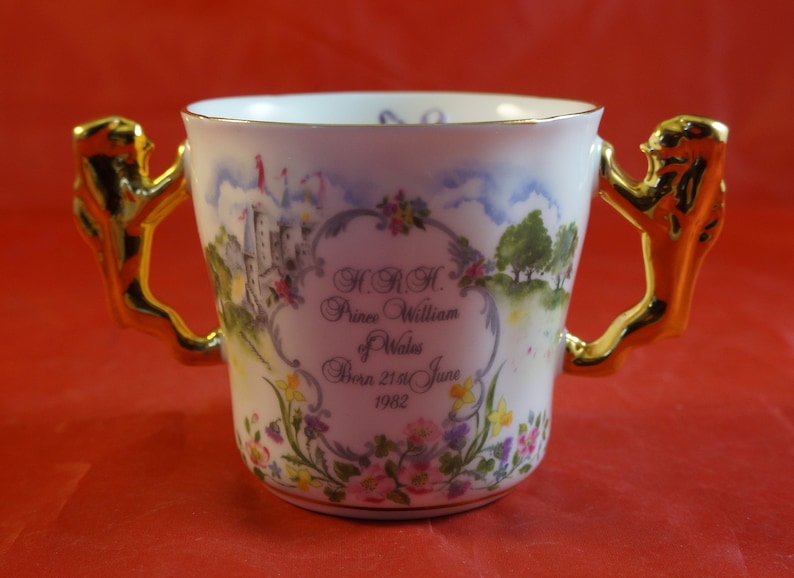 Paragon Loving Cup for Birth of HRH Prince William 1982
