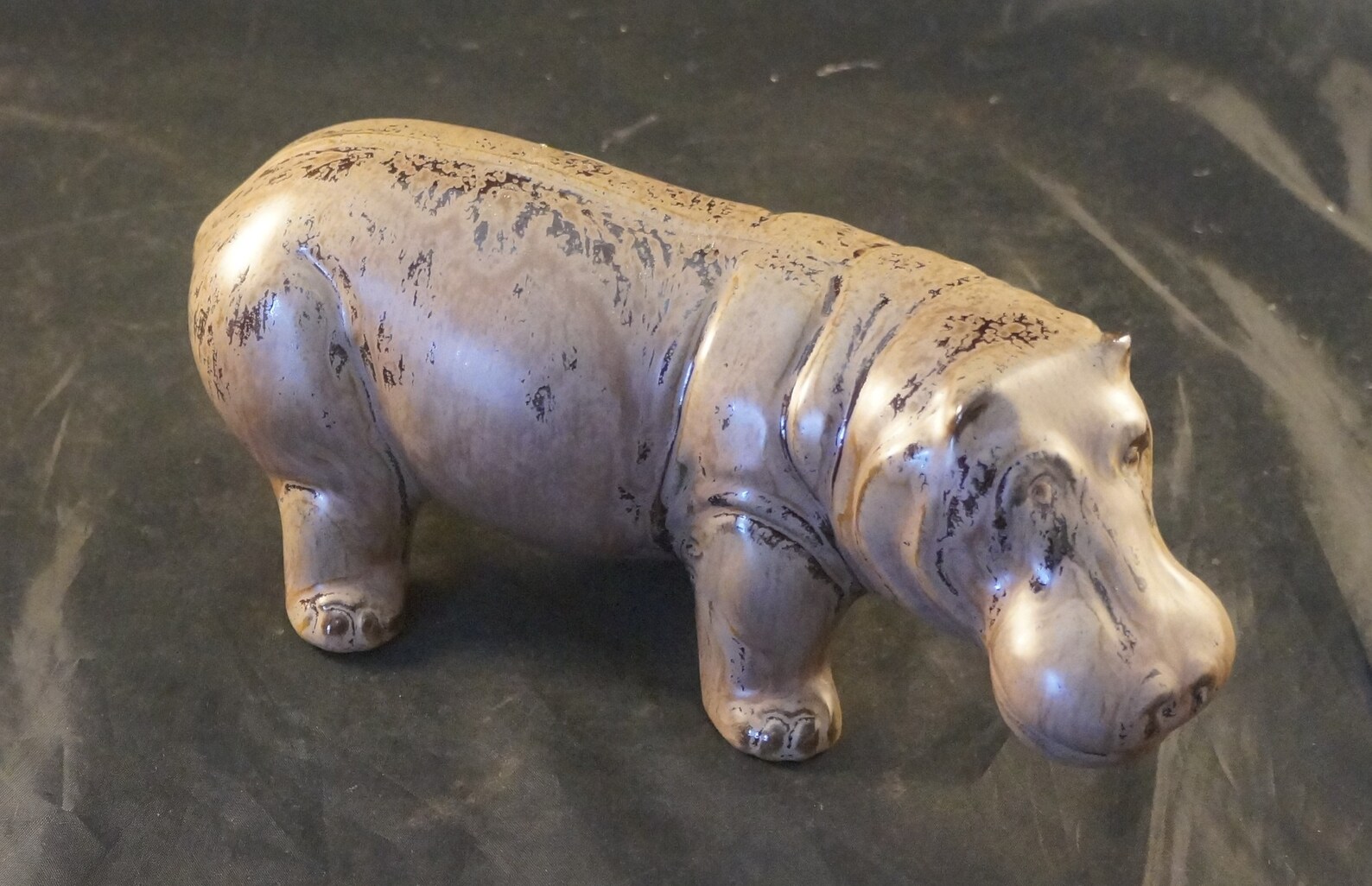 Vintage Blue Mountain Pottery Mocha Glaze Pottery Hippopotamus Etsy