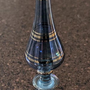 Czechoslovakia  Bohemian Glass Perfume Bottle