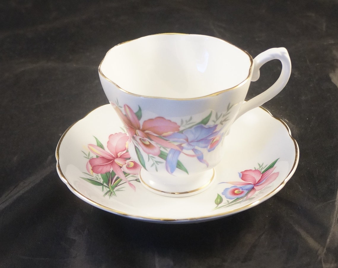 Royal Westminster Fine Bone China Cup and Saucer Flowers Etsy