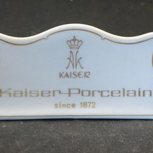 KAISER PORCELAIN Dealer Advertising Display Sign PLAQUE