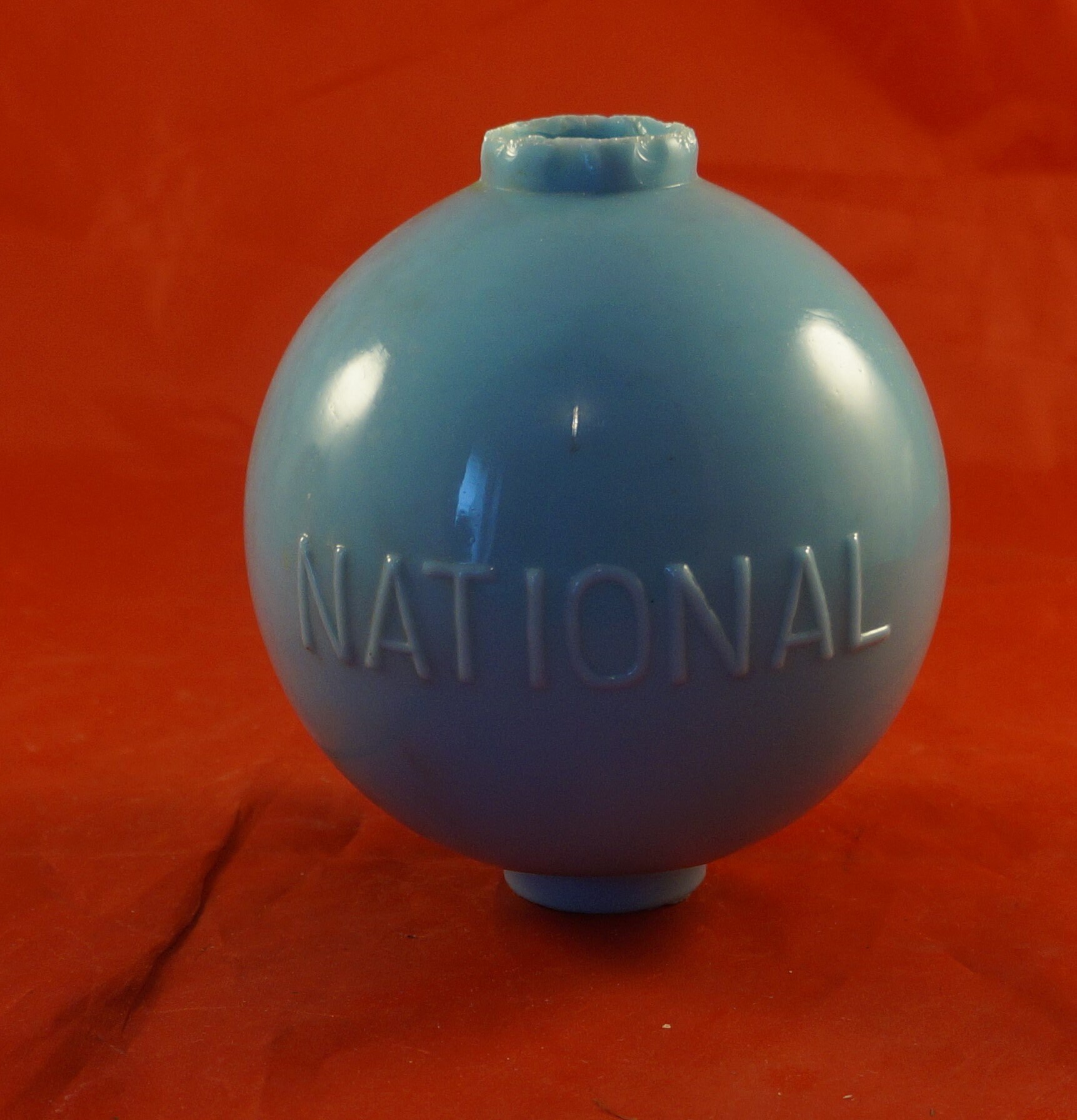Old ORIGINAL Blue Glass LIGHTNING Rod Ball NATIONAL Collectible Glass Art & Collectibles