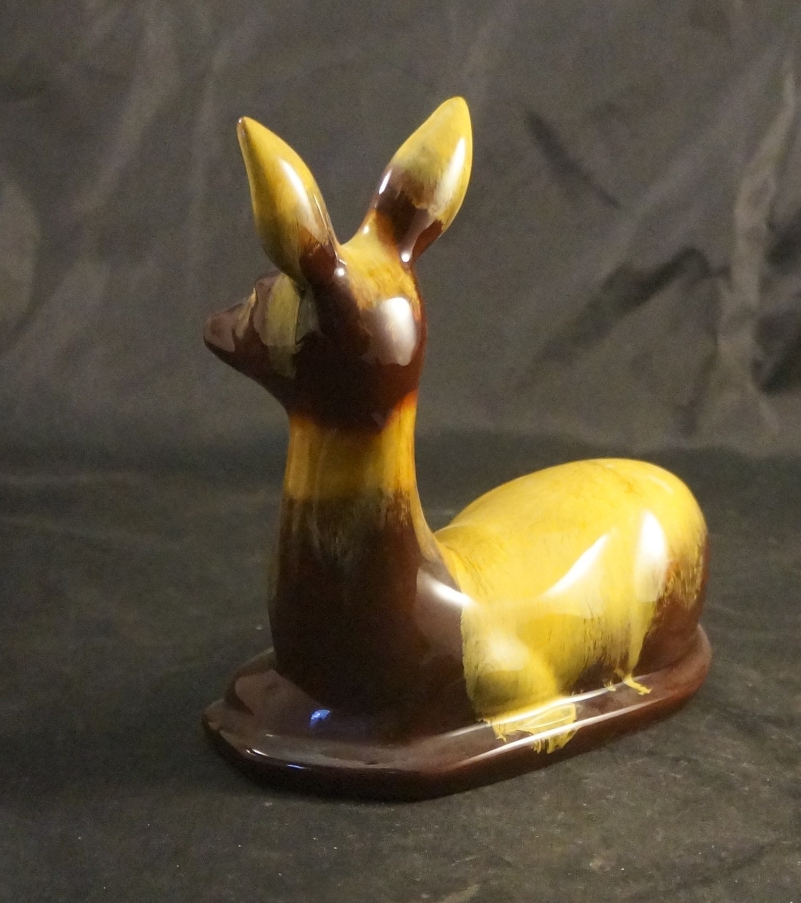 BLUE MOUNTAIN Keramik Hirsch in Ernte Gold glasur | Etsy