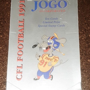 Boîte scellée en usine de cartes de sport de la LCF, football 1991 JOGO