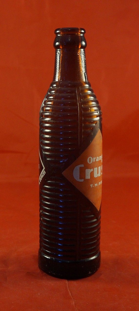 1950 S Orange Crush Canada Soda Bottle Etsy