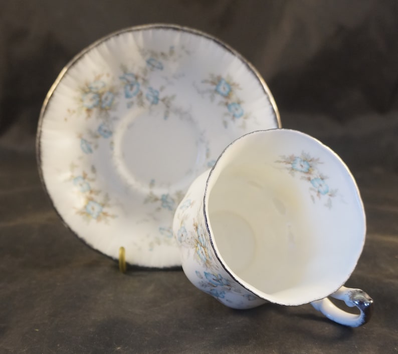 Paragon Fine Bone China Cup and Saucer Fluerette Pattern With Etsy Canada