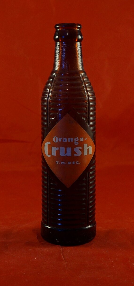 1950 S Orange Crush Canada Soda Bottle Etsy
