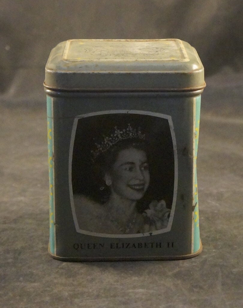 Tin for Coronation of Queen Elizabeth ll in 1953