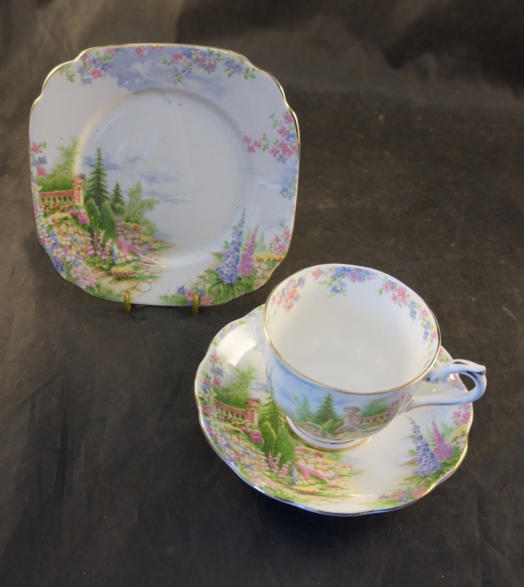 Royal Albert Fine Bone China Trio Kentish Rockery - Etsy