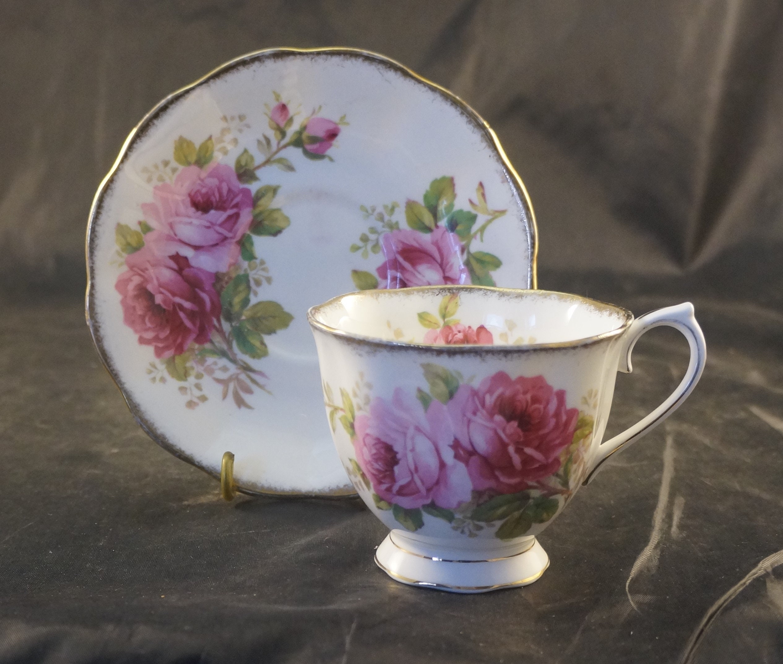 Royal Albert Fine Bone China Cup and Saucer American Beauty Etsy UK