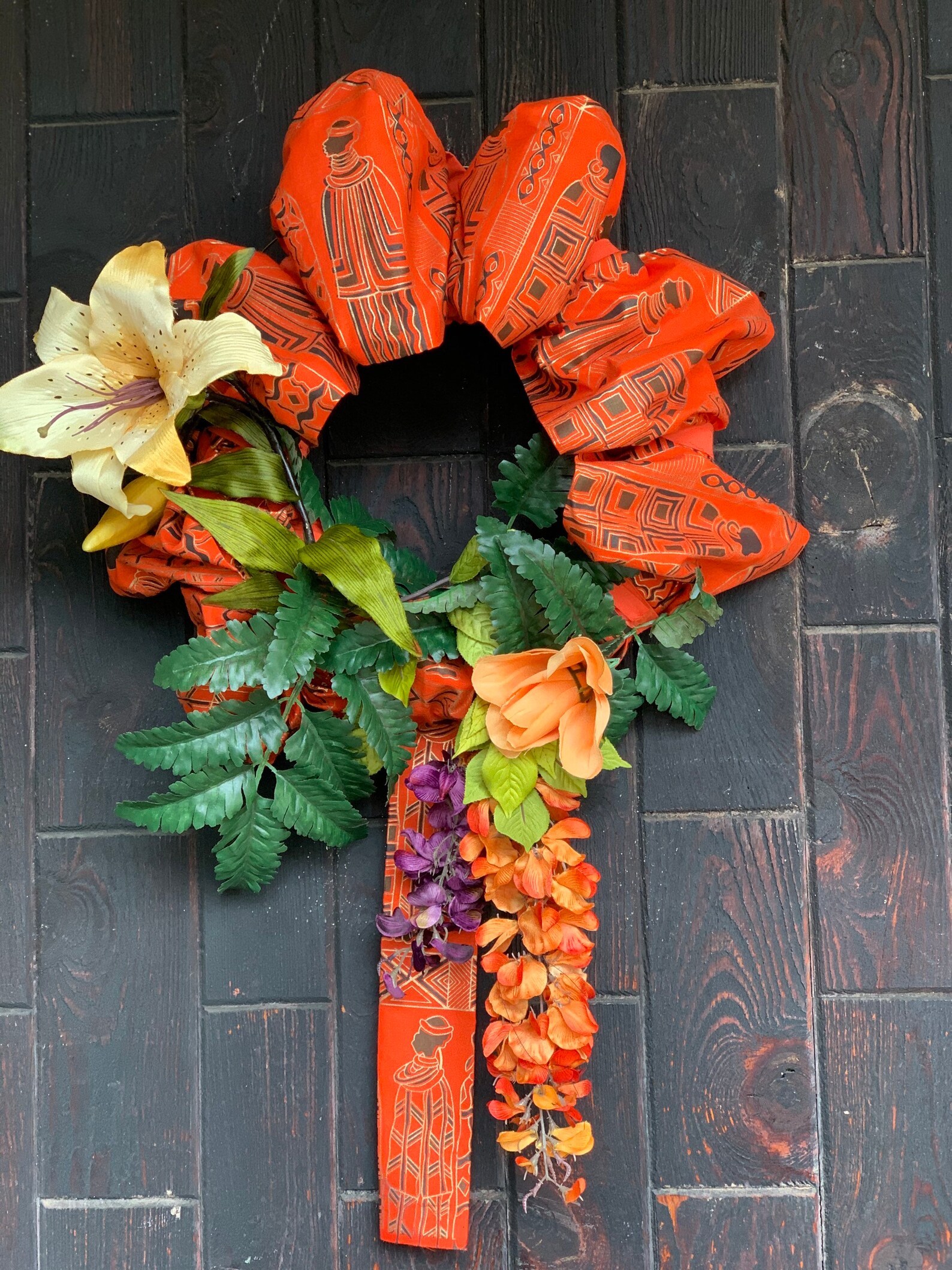 Front Door Wreath African Wreath Black History Wreath Etsy