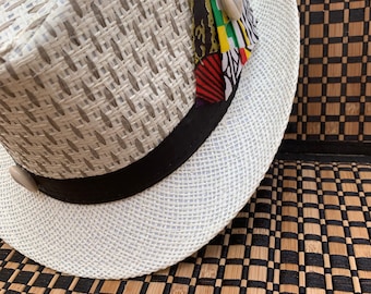 Fedora, afrikanischer Hut, geizige Krempe, Männerhüte, afrikanischer Fedora
