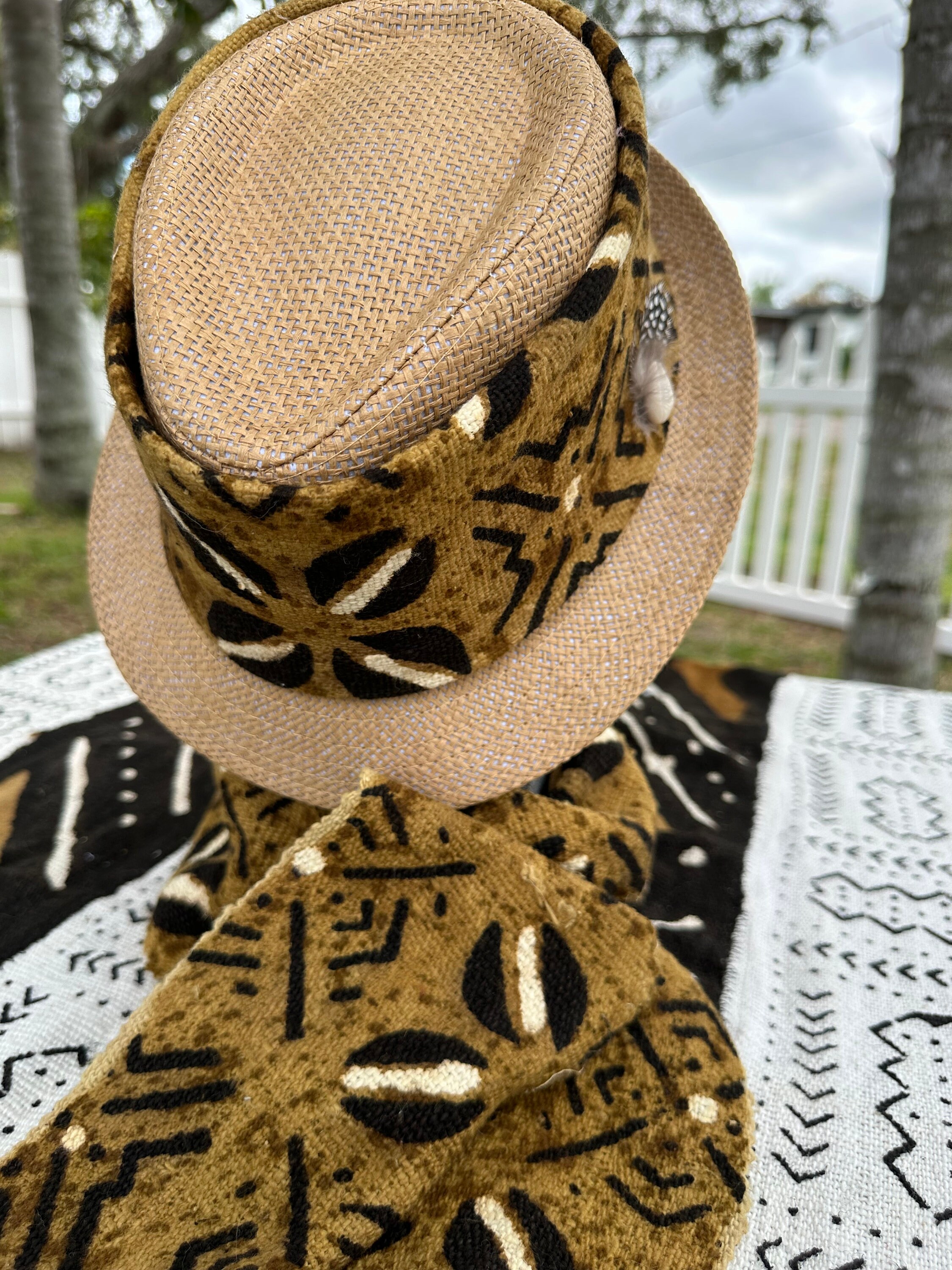 New York Delmar Mud Cloth Hat The North Face Embroidered Mudder Trucker Hat | Liberty Center main image 3