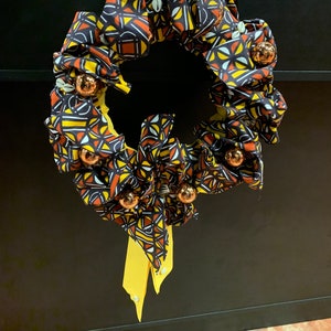 Corona africana, corona de Kwanzaa, corona de historia afroamericana, regalo de Navidad, regalos de Kwanzaa, corona navideña