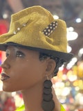 Derby Hat, Women Short Brim Hat, Ethnic Hat, African Hat, Church Hat,Western Hat, Women Fedora , Creative Hat, Funk Hat