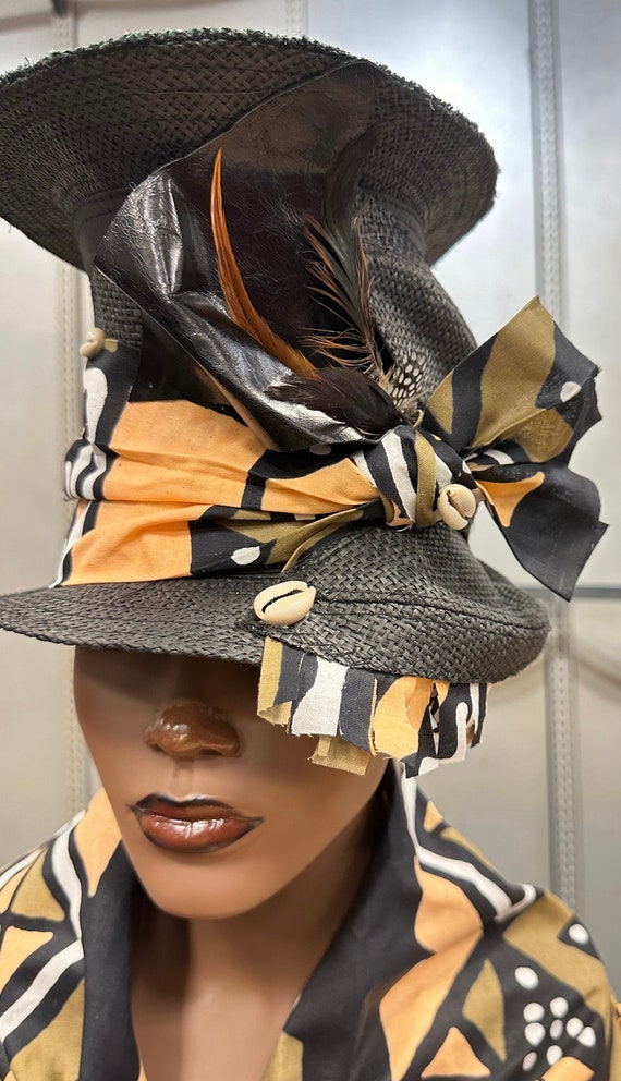 Chapeau Haut De Forme Pèlerin Noir Pour Adulte - Boucle Dorée, Bande Marron - Déguisement Thanksgiving, Fête Costumée