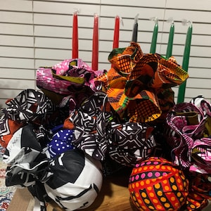 Dozen Christmas Decorations, African Decorations, Kwanzaa Gifts, Kwanzaa, African Christmas Balls, African gifts