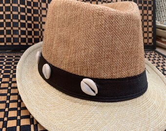Fedora, Afrikanischer Fedora, Afrikanischer Hut, Afrikanische Krempe, Kufi, Geizige Krempe, Beige Fedora,
