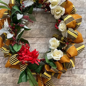 Christmas Gift, African Christmas Wreath, Ethnic Wreath, Ghana Wreath, Kwanza Wreath, Front Door Wreath