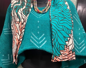 Turquoise Shrug, African Shrug