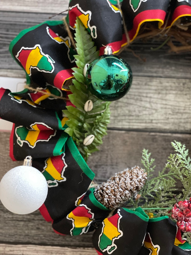 Christmas Gift African Christmas Wreath African Décor - Etsy