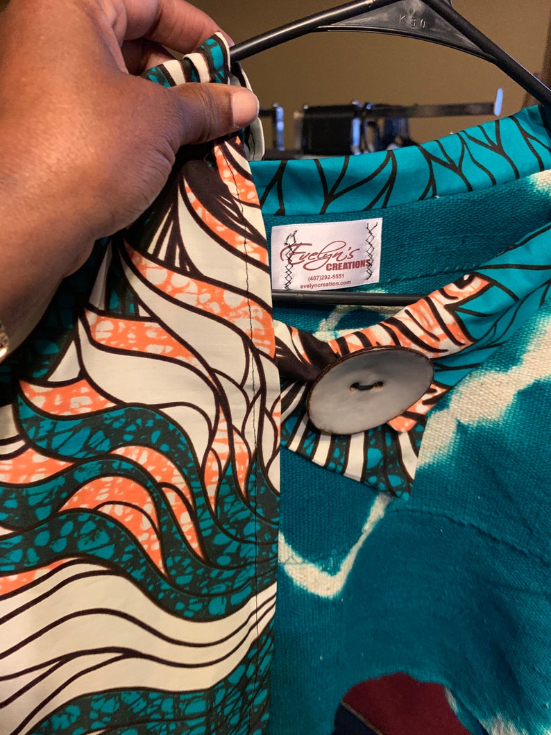 Mudcloth Shrug African Shrug Turquoise Shrug Tye Dye Shrug Etsy