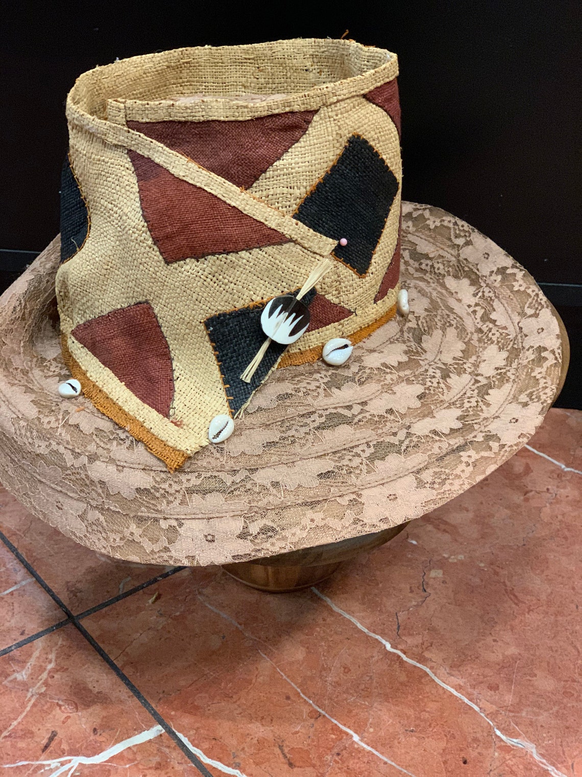 African Lace Hat Zulu Hat Fedora Women Hat Ethnic Hat Etsy