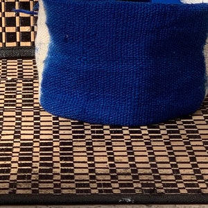 Blue And White Mudcloth Crown, Blue And White Kufi, Mudcloth, African Kufi, Bogolan Hat, Blue Mudcloth