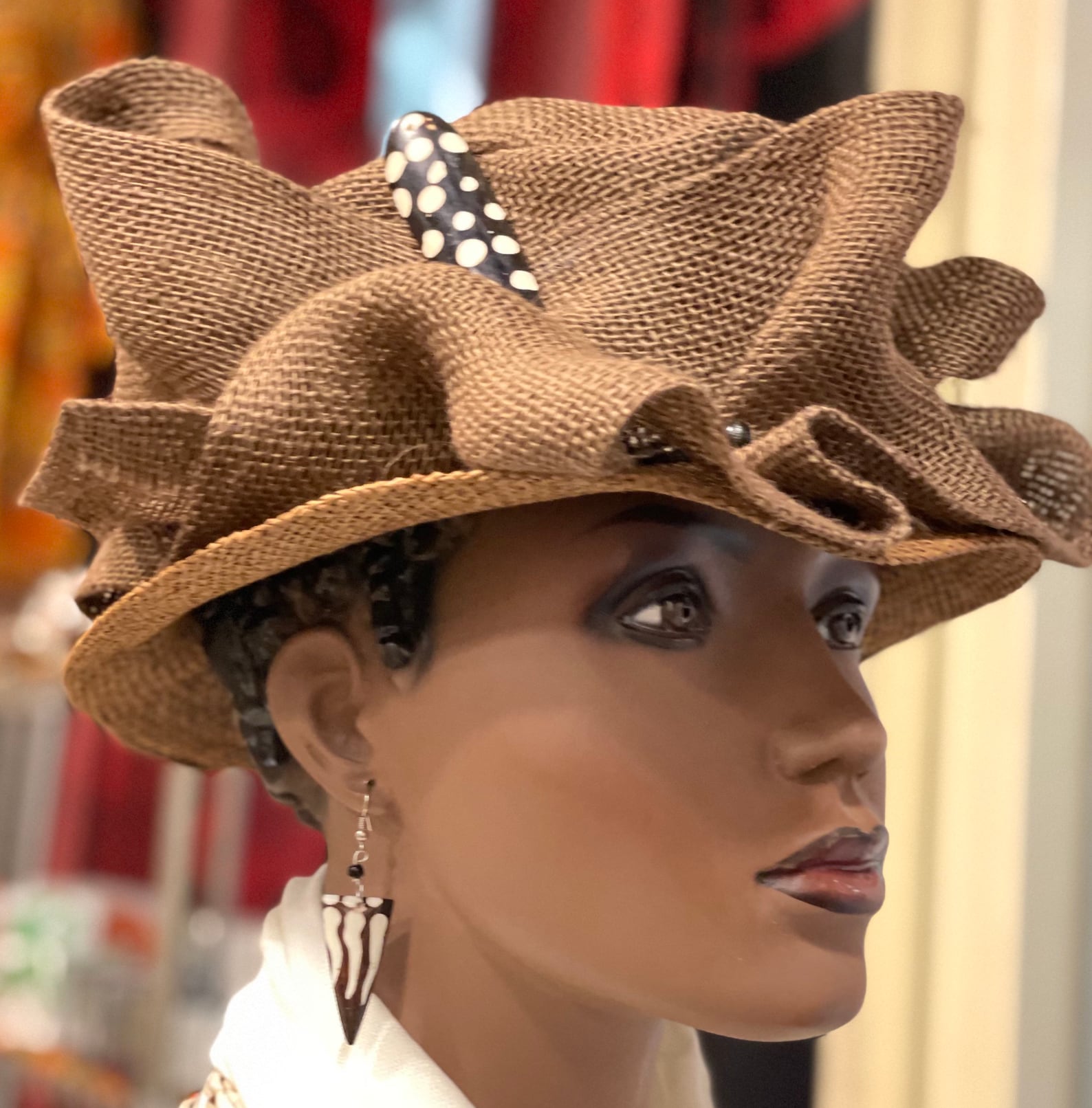 Women Dress Hat Brown Dress Hat women African Hat Zulu Hat Etsy