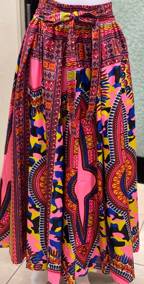 Pink Camo Skirt Camouflage Skirt Exotic Skirt Broomstick Skirt African Skirt Elastic Waist Skirt Etsy