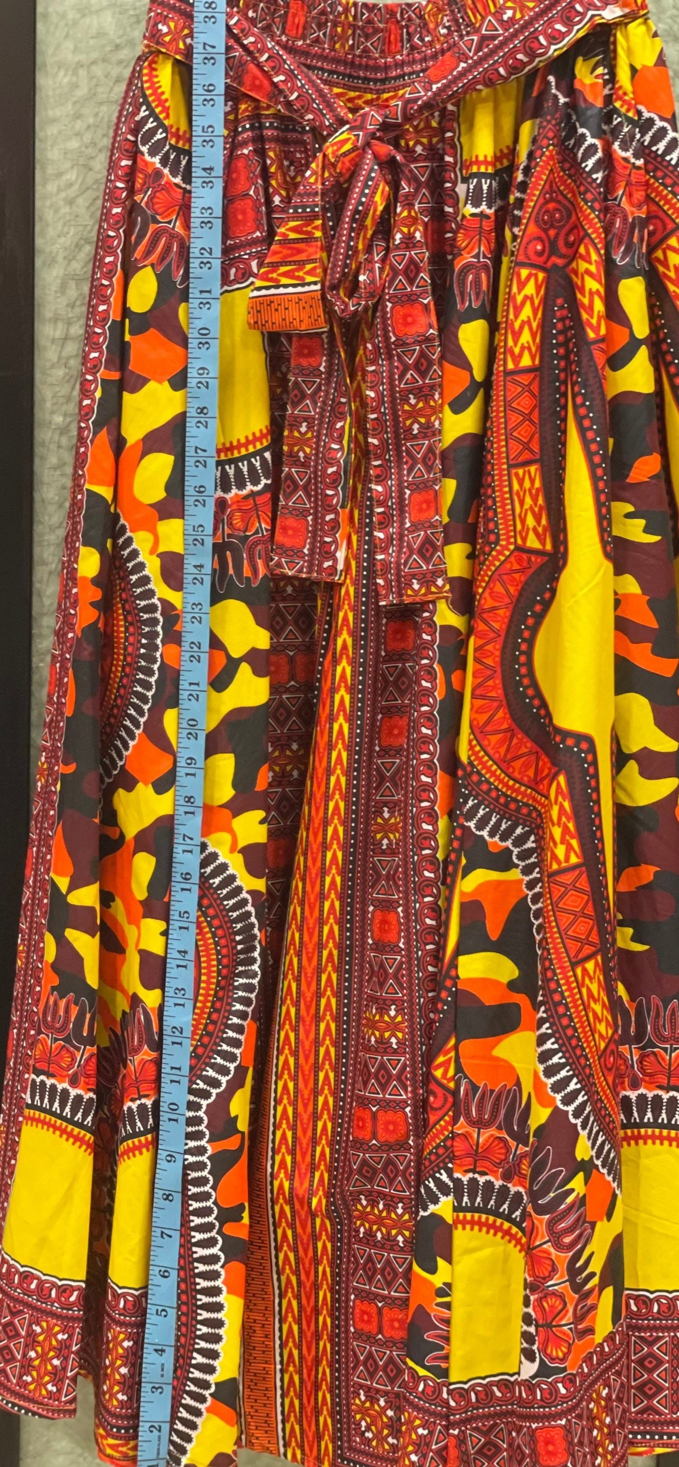 African Broomstick Skirt Camo Long Skirt Ethnic Skirt Full Etsy