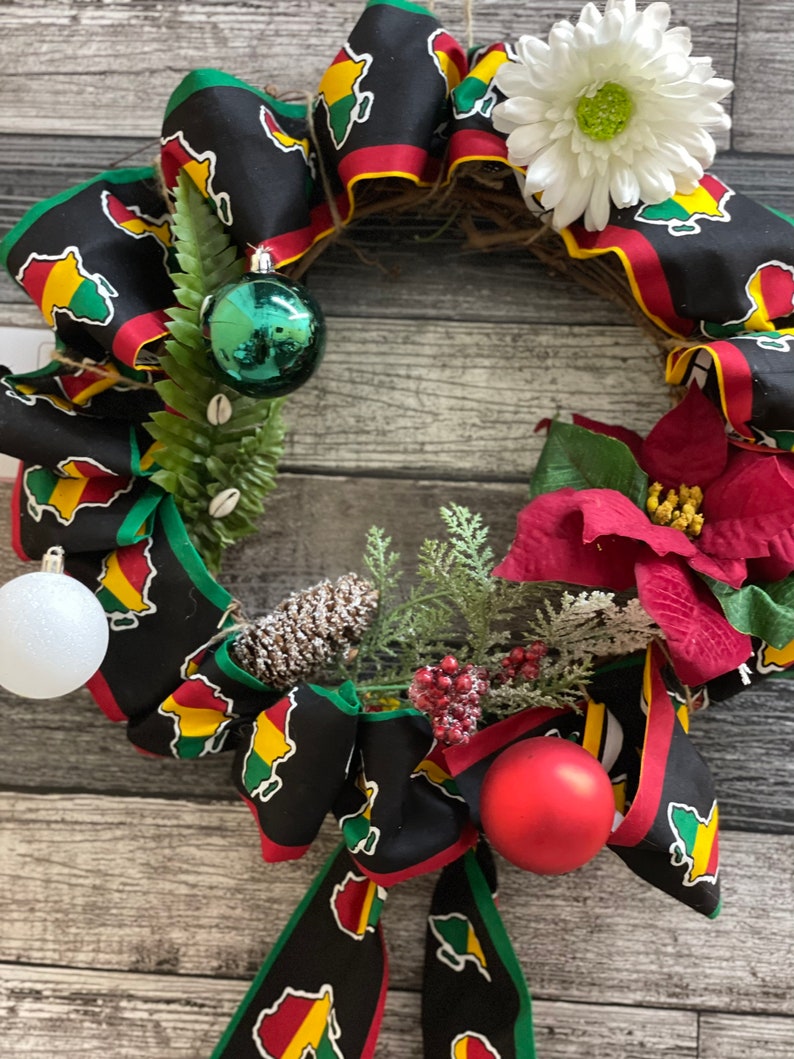 Christmas Gift African Christmas Wreath African Décor - Etsy