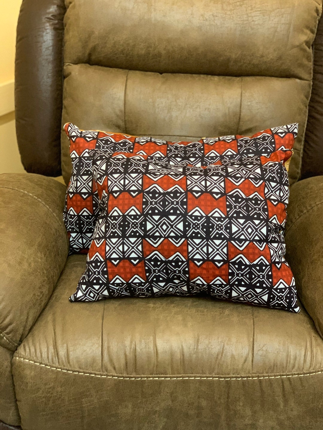 African Pillows Luxury Pillows Kuba Cloth Pillows Ethnic Etsy