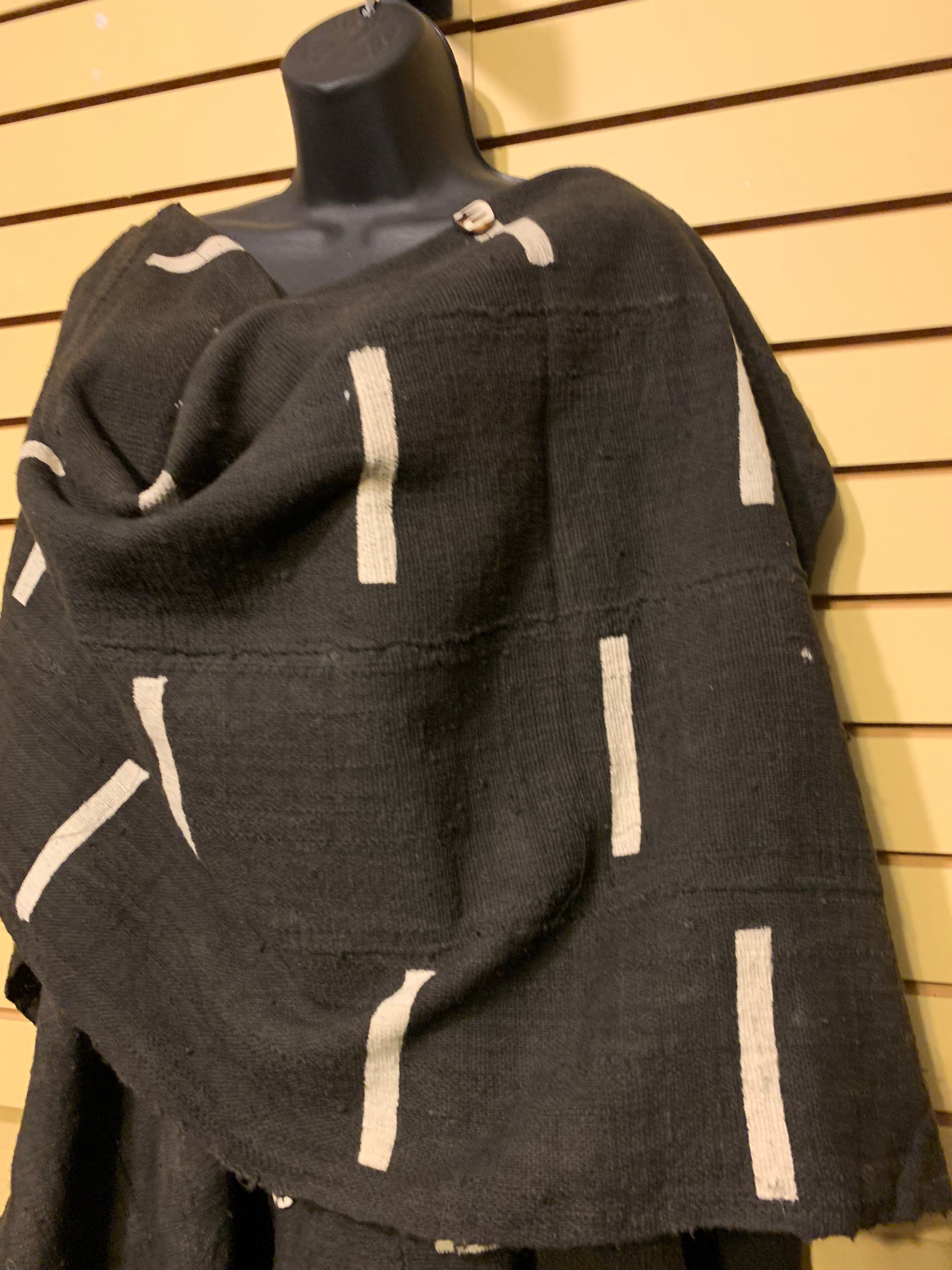 Mudcloth Shawl Bogolan Shawl African Mudcloth African Etsy