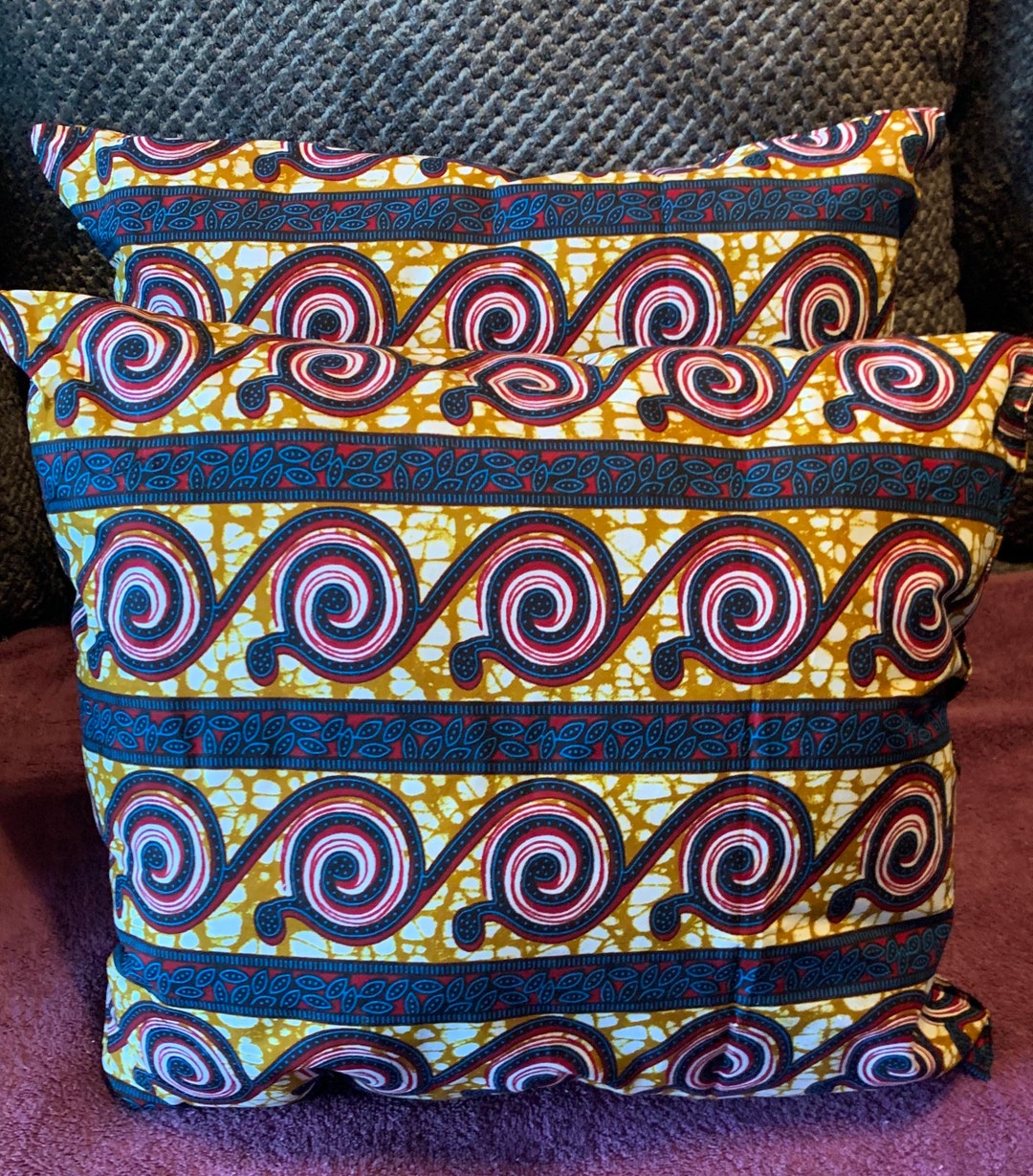 African Pillow Set African Pillows African Pillow African Etsy