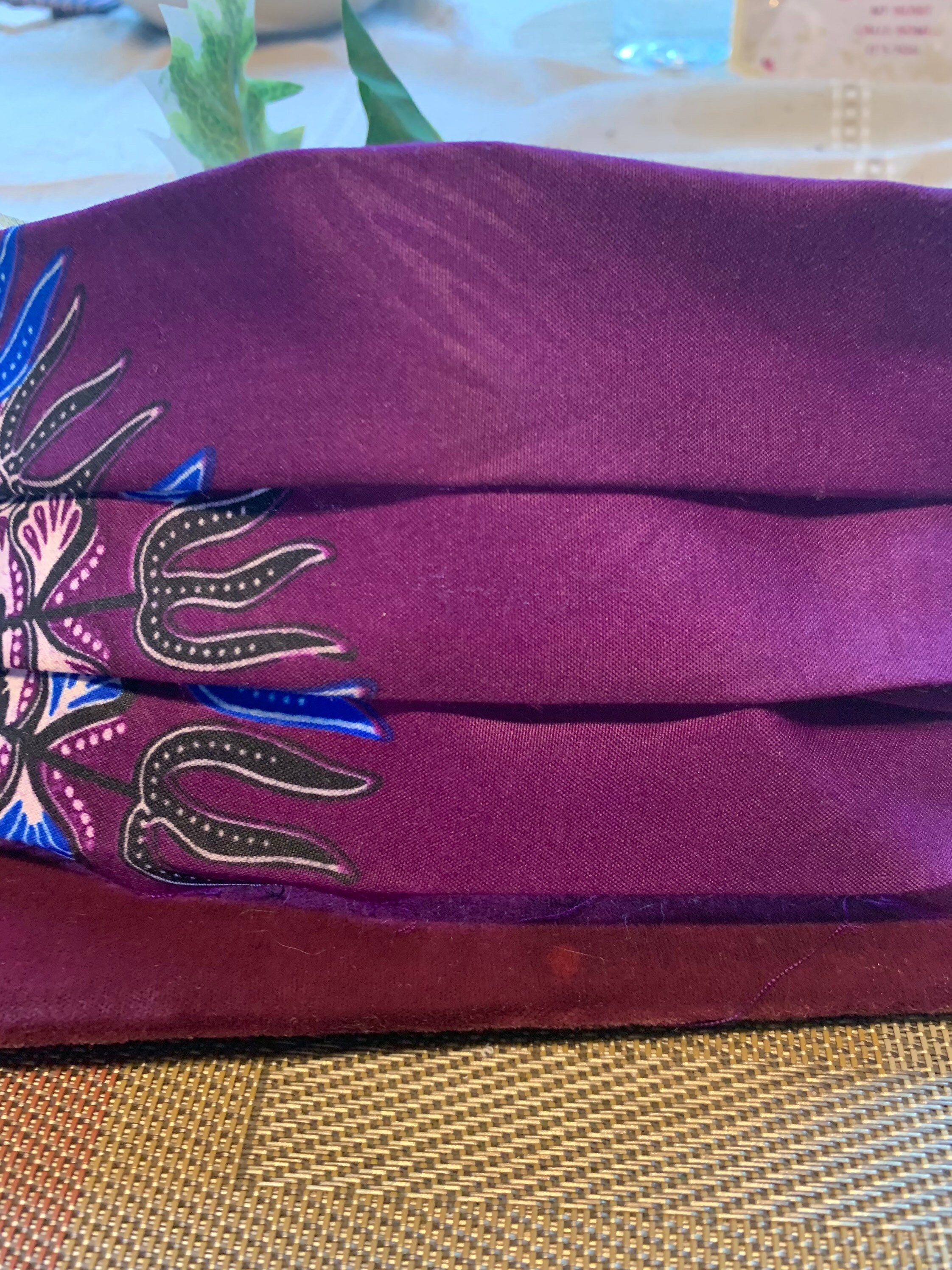 Purple Face Mask Kente Cloth Face Mask African Face Mask Etsy