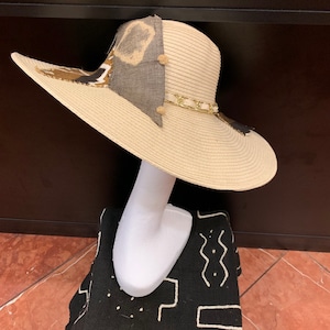 Dress hat, mudcloth hat, african hat,Zulu hat