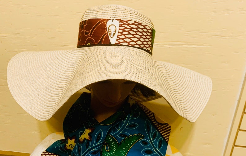 African Straw Hat African Wide Brim Hat African Beach Hat - Etsy
