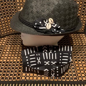 Fedora And Facemask, Fedora, African Hat And Facemask, Hat And Facemask, Black Fedora, Unisex Fedora, Ankara Fedora