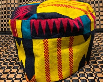 Kente Cloth Kufi, African Hat, Islamic Hat, African Men Hat, Men Kufi, Black History Hat, Kufi