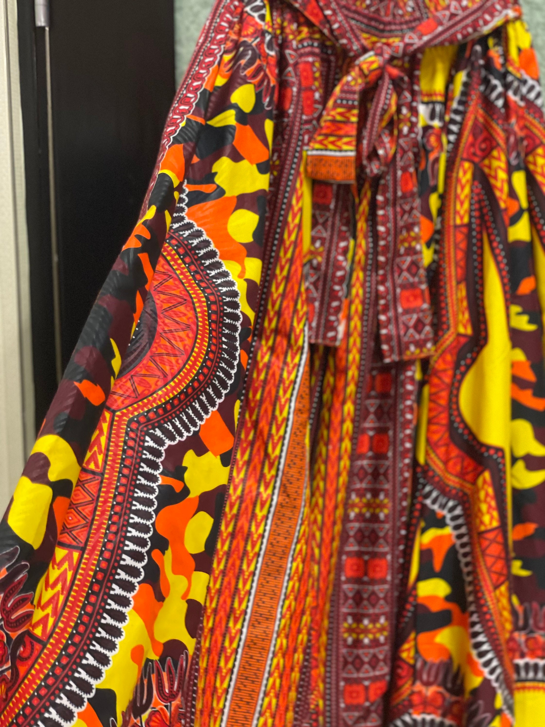 African Broomstick Skirt Camo Long Skirt Ethnic Skirt Full Etsy