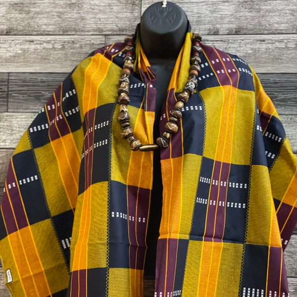 Châle en toile kente, Châle africain, Châle africain, Châle ethnique, Jeté africain