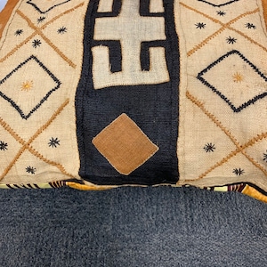 Kuba Cloth Pillow, African Pillow, Mudcloth Pillow, Luxury Pillow, Vintage Pillow, Ethic Pillow, Ankara Pillow