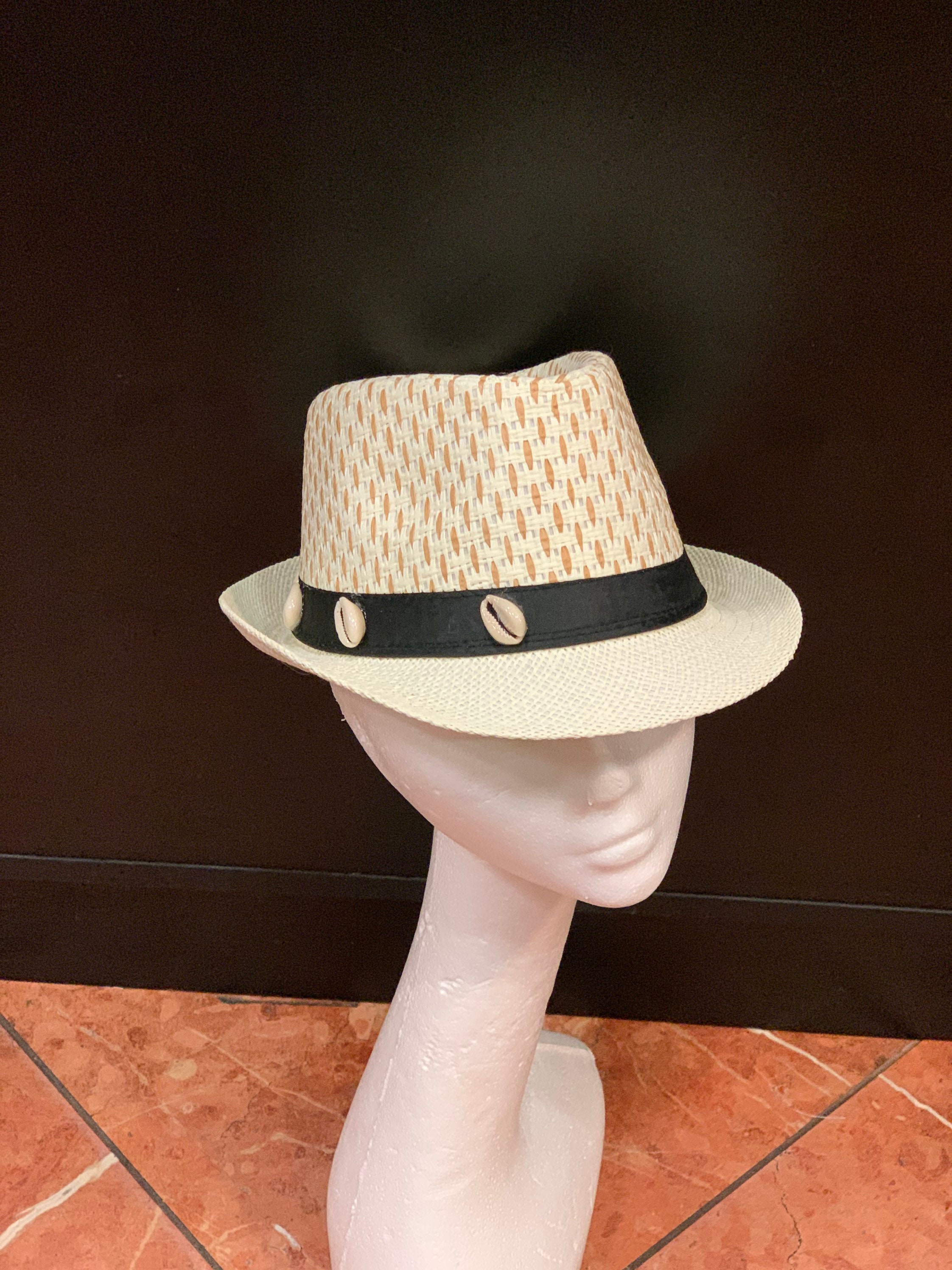 African Fedora Hat African Cowrie Shell Fedora Fedora Hat Etsy
